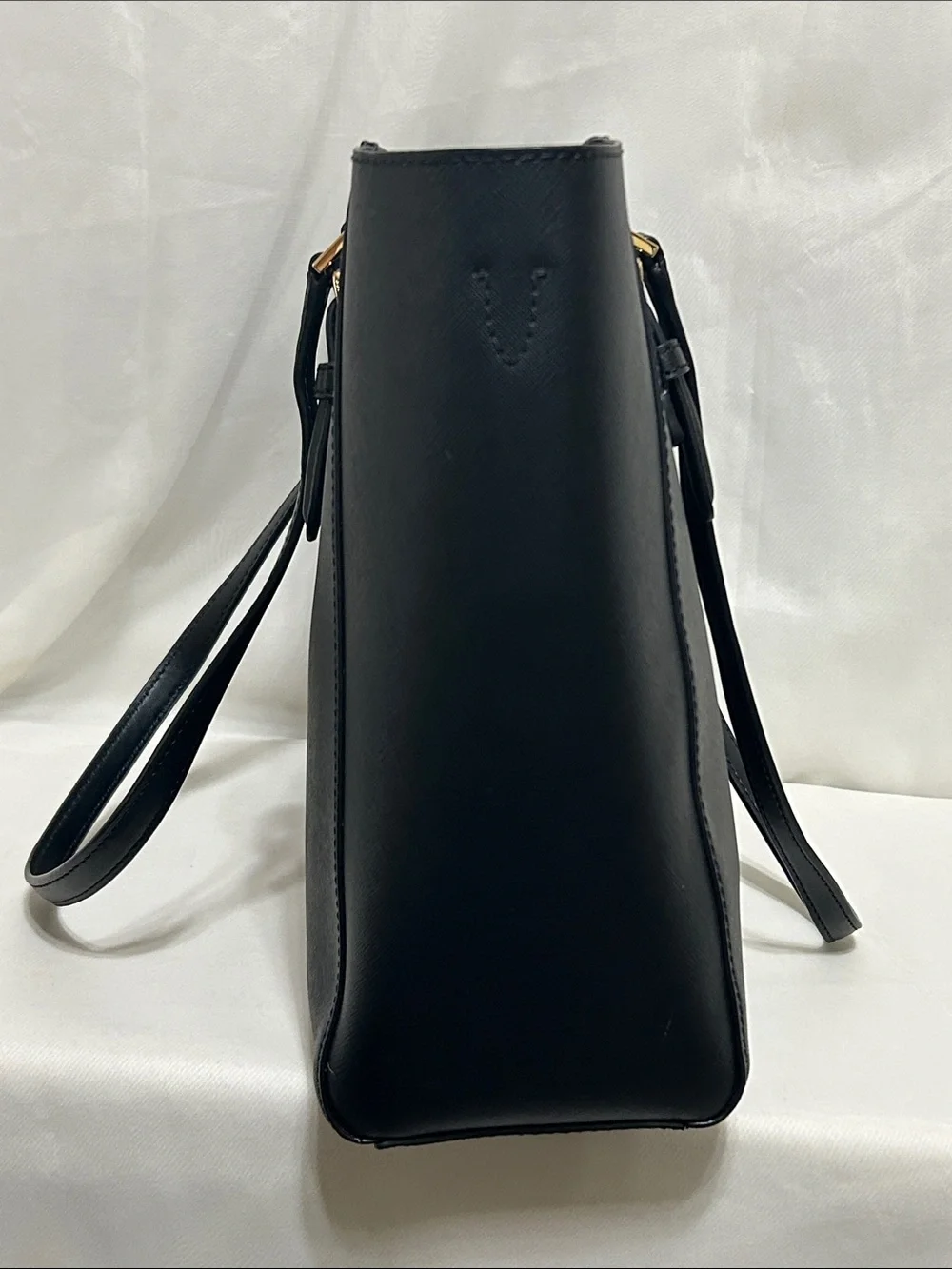 Michael Kors Charlotte Large Saffiano Leather 3-in-1 Tote In Black